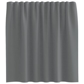 Gordijnen voile met roedezakken 2 st donkergrijs 4