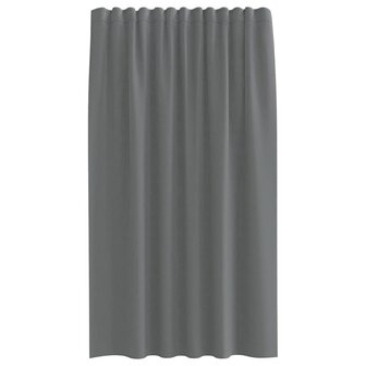 Gordijnen voile met roedezakken 2 st donkergrijs 4