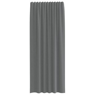 Gordijnen voile met roedezakken 2 st donkergrijs 4