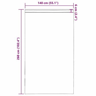 Gordijnen voile met roedezakken 2 st donkergrijs 9