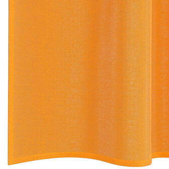 Gordijnen voile met roedezakken 2 st oranje 6
