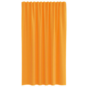 Gordijnen voile met roedezakken 2 st oranje 4