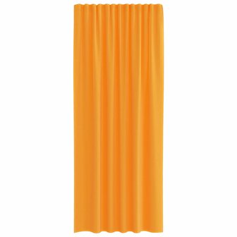 Gordijnen voile met roedezakken 2 st oranje 4