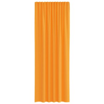 Gordijnen voile met roedezakken 2 st oranje 4