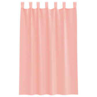 Gordijnen voile met roedezakken 2 st roze 4