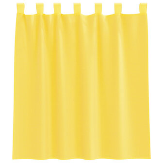 Gordijnen voile met roedezakken 2 st geel 4