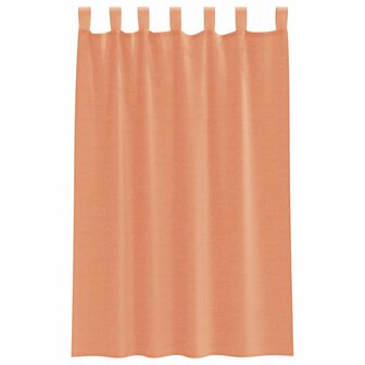Voile gordijnen met roedezakken 2 st terracotta 4