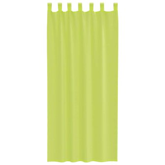 Gordijnen voile met lipje Top 2 st Appelgroen 4