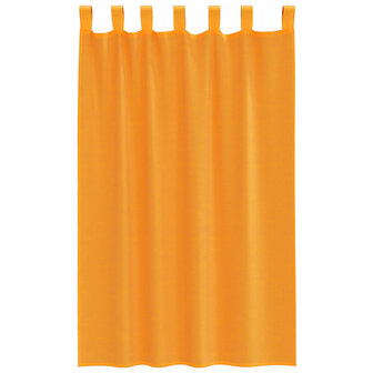 Gordijnen voile met lussen 2 st 140x175 cm oranje 4