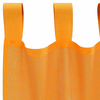 Gordijnen voile met lussen 2 st 140x175 cm oranje 5