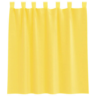 Gordijnen voile met lussen 2 st 140x140 cm geel 4