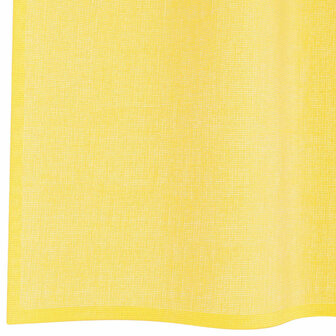 Gordijnen voile met lussen 2 st 140x140 cm geel 6