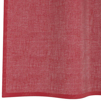 Gordijnen voile met lussen 2 st 140x140 cm wijnrood 6