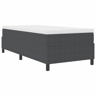 Boxspringbed ribfluweel donkergrijs Single 2