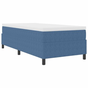 Boxspringbed ribfluweel blauw Single 2