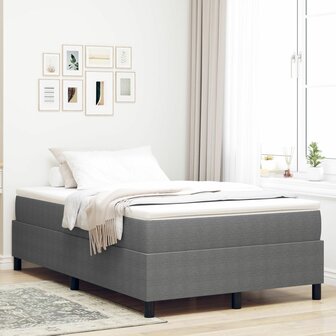 Boxspringbed ribfluweel lichtgrijs Small Double 1