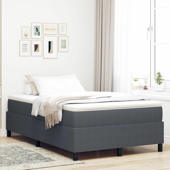 Boxspringbed ribfluweel donkergrijs Small Double 1