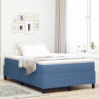 Boxspringbed ribfluweel blauw Small Double 1
