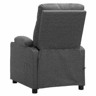 Massagestoel elektrisch stof lichtgrijs 5