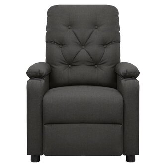 Massagestoel elektrisch stof donkergrijs 3