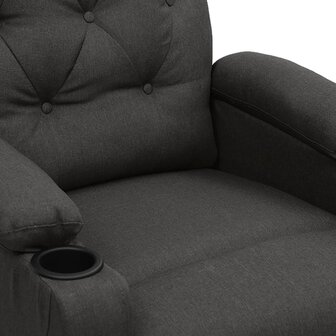 Massagestoel elektrisch stof donkergrijs 8