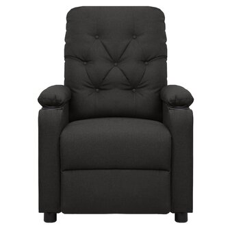 Massagestoel elektrisch stof zwart 3