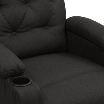Massagestoel elektrisch stof zwart 8