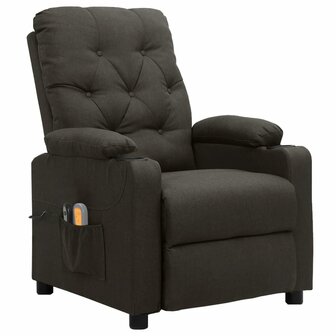 Massagestoel elektrisch stof taupe 2