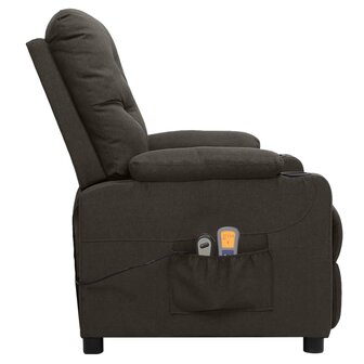 Massagestoel elektrisch stof taupe 4