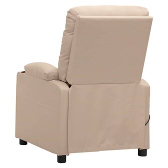 Massagestoel elektrisch stof cr&egrave;mekleurig 5