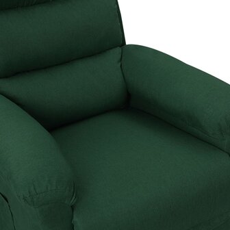 Massagestoel elektrisch verstelbaar stof donkergroen 6