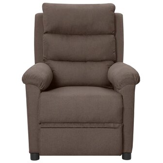 Massagestoel elektrisch stof taupe 3