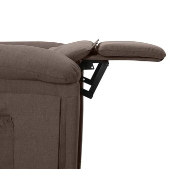 Massagestoel elektrisch stof taupe 7