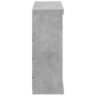 Dressoir met LED-verlichting 81x37x100 cm betongrijs 7