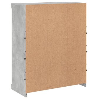 Dressoir met LED-verlichting 81x37x100 cm betongrijs 8