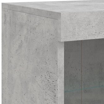 Dressoir met LED-verlichting 81x37x100 cm betongrijs 9
