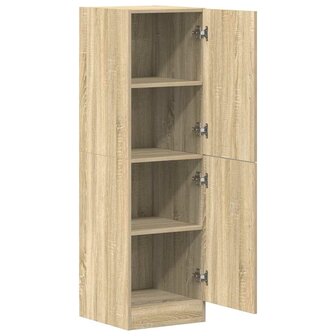 Keukenkast 38x41,5x131,5 cm bewerkt hout sonoma eikenkleurig 5