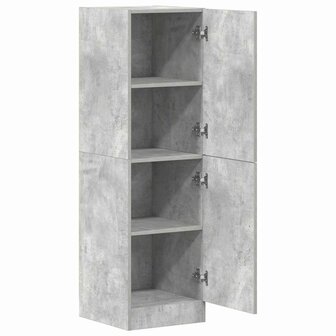 Keukenkast 38x41,5x131,5 cm bewerkt hout betongrijs 5