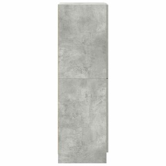 Keukenkast 38x41,5x131,5 cm bewerkt hout betongrijs 6