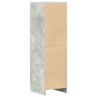 Keukenkast 38x41,5x131,5 cm bewerkt hout betongrijs 7