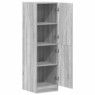 Keukenkast 38x41,5x131,5 cm bewerkt hout grijs sonoma eiken 5