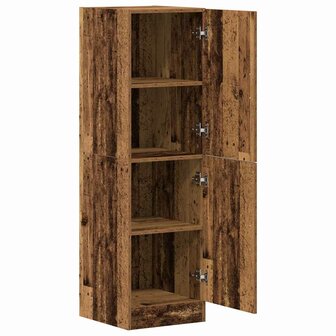 Keukenkast 38x41,5x131,5 cm bewerkt hout oud houtkleurig 5