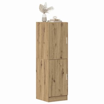 Keukenkast 38x41,5x131,5 cm bewerkt hout artisanaal eiken 1