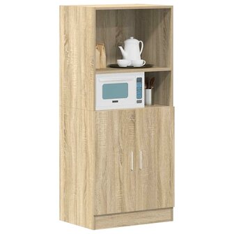 Keukenkast 57x41,5x131,5 cm bewerkt hout sonoma eikenkleurig 3