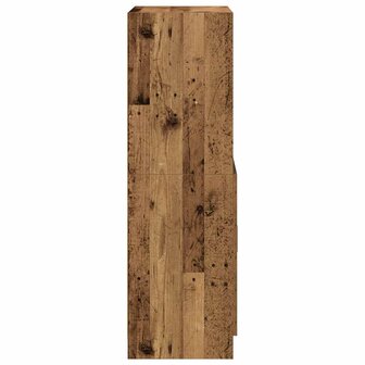 Keukenkast 57x41,5x131,5 cm bewerkt hout oud houtkleurig 6