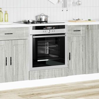 Ovenkast &quot;Porto&quot; bewerkt hout grijs sonoma eiken 3