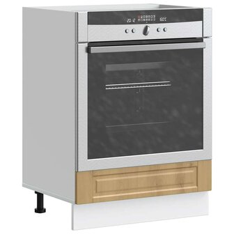 Ovenkast &quot;Porto&quot; bewerkt hout artisanaal eikenkleur 1