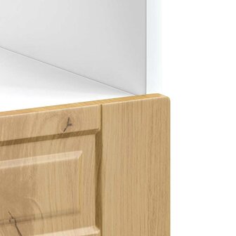 Ovenkast &quot;Porto&quot; bewerkt hout artisanaal eikenkleur 8