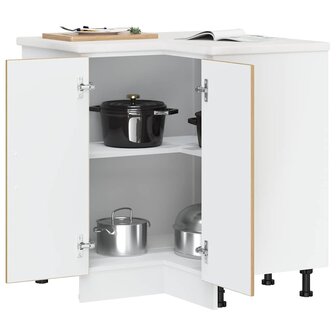 Keuken hoekonderkast Lucca bewerkt hout artisanaal eikenkleur 4