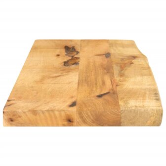 Tafelblad met natuurlijke rand 90x20x2,5 cm massief mangohout 4
